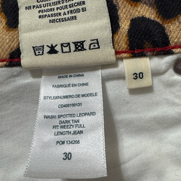 NWT Alice + Olivia Leopard Print Wide-Leg Wezzy Jeans size 30 - Picture 10 of 16